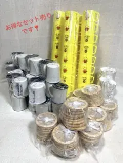 【未使用】マグカップ82個　コースター100枚　レンジ小皿54枚 まとめ売り
