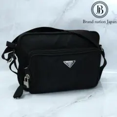 希少 PRADA プラダ B7558 カメラバッグ ショルダーバッグ 三角ロゴ