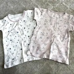 半袖シャツ　肌着 2枚セット　女の子