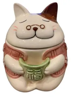 ⬜︎猫のティーポット 茶こし付き マグカップ 陶器製 置物