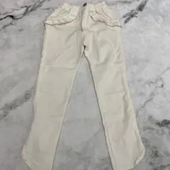 アプレレクール　ズボン　スキニー　フリル　白140センチ