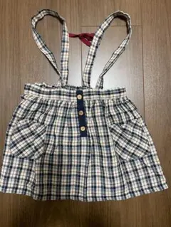 ザラベビー　zara baby チェックサロペットスカート