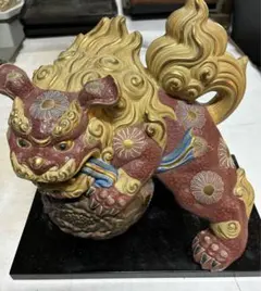 九谷焼 獅子置物 昭和レトロ アンティーク - メルカリ