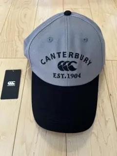 【新品】Canterbury キャップ グレー ブラックのサムネイル