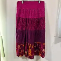 NEW YORK & COMPANY マルチ柄ロングスカート L
