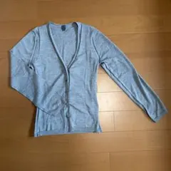Calvin Kleinレディース 長袖カーディガン グレー ビジューボタンMのサムネイル