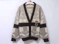 90年代 レトロ カステルバジャック カーディガン 刺繍 総柄 メンズ 紳士 3のサムネイル