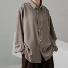 MONO-MART/モノマート オーバーサイズドレープリラクシングシャツ 完売品