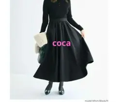coca ポロニットドッキングワンピース ブラック　L