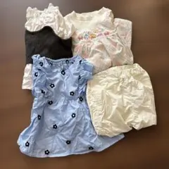 長袖ベビー服 女の子　サイズ100 4点セット