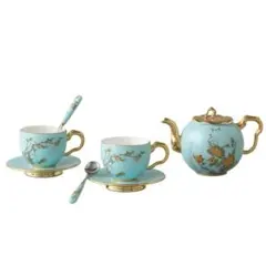 中国高級茶器　AURATIC 国瓷永丰源　ティーポット・カップ・ソーサーセット