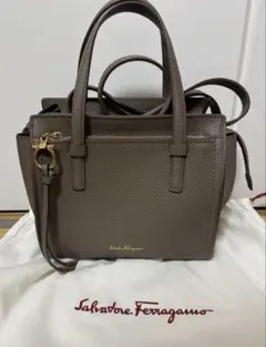 極美品✨Salvatore Ferragamo ハンドバッグ ツイード エイミー 2024206470014.jpg
