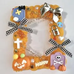 ホイップデコケース B8 トレカケースデコ　ハロウィン　オレンジ