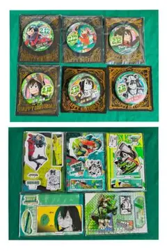 僕のヒーローアカデミア バースデイ缶バッジ 名場面ジオラマフィギュア 蛙吹梅雨