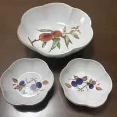 Royal Worcester Evesham ボウル 3点セットのサムネイル
