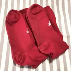 赤色 アンダーソックス 2足セット　24〜27cm