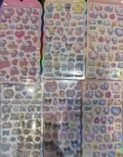 【正規品】コットンパフィーシール サンリオ 4種セット