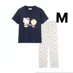 [新品]キティ×コジコジルームウェア上下セットM紺◆サンリオシャンブル部屋着のサムネイル