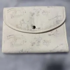 ジェラートピケ　母子手帳ケース クリーム色 動物柄　希少　ディズニー　プーさん柄