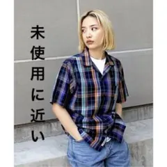 カーハート オープン カラー チェック柄 半袖 シャツ 試着のみ 極美品のサムネイル