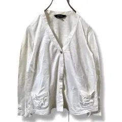 RALPH LAUREN ホワイト カーディガン 綿100 キッズサイズ