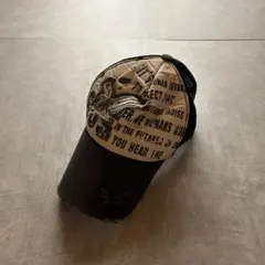 archive grunge mesh cap y2k blackのサムネイル
