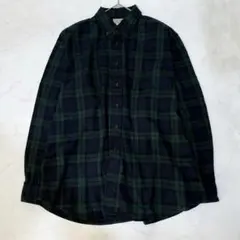 90s L.L.Bean 長袖 ボタンダウン フランネルチェック シャツ XL