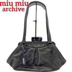 miu miu archive Leather bag セミショルダー y2k Miu Miu Archive Y2K Green Leather Shoulder Bag 2000s Authentic | eBay
