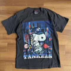 【激レア】USA製 MLB ヤンキース×スヌーピー ピーナッツ Tシャツ S