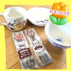 おまけ付き☆ガスト非売品☆アンパンマン マグカップ 皿 茶碗 スプーンフォークのサムネイル