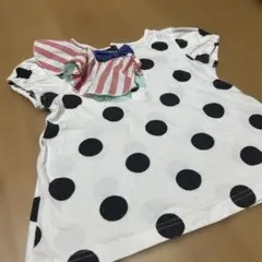 BABY CHEER ドット柄 半袖Tシャツ 女の子100cmのサムネイル