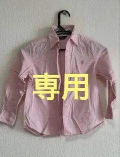 COMME CA ISM ピンク 長袖シャツ 120A