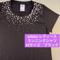 【美品】アディダス　ランニングシャツ　レディース　M 半袖　ブラック　速乾のサムネイル