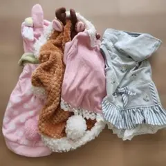 【お得4点】ペットパラダイス 犬服 S/DS まとめ カジュアル コスプレ 冬春