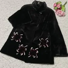 総丈96㎝ サファイアミンク ファーコート XL ロング丈 サガミンクロイヤル herbette_mf421i