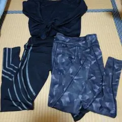 ヨガウェアセット トップス レギンス 3点のサムネイル
