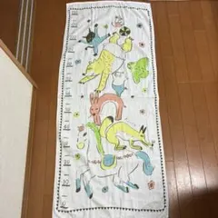 伊織『SUKU-SUKU どうぶつ』身長計バスタオル　今治タオルのサムネイル