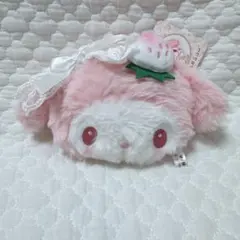 サンリオ❣️激かわ　マイメロディ 白いちご　ぬいぐるみ　ミラー
