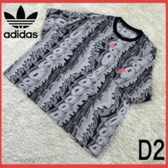 送料無料！ アディダス クレイジーカラー ゆるたぼ 00s 総柄 半袖 Tシャツ