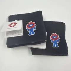 2枚 新品 大阪関西万博 ミャクミャク 刺繍 ハンカチ ハンドタオル