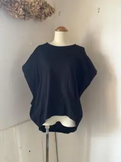 ミズイロインド　コットンプルオーバー　黒