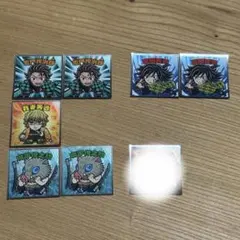 鬼滅の刃マン〈無限城編〉　5枚セット キャラクターシール ビックリマン✖️鬼滅の刃