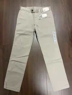 ユニクロ　ベージュ スリムフィット チノパン