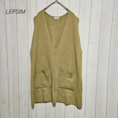 レプシィム LEPSIM 12ゲージレイヤードベストワンピース マスタード