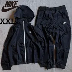 新品 NIKE セットアップ 上下セット ブラック ナイロンジャケット XXL