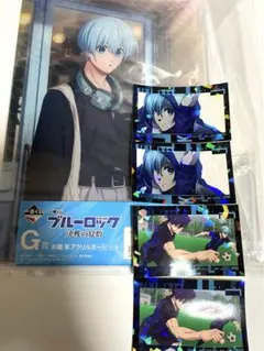 ブルーロック 一番くじ 決戦の覚悟 アクリルボード ステッカー 氷織羊セット