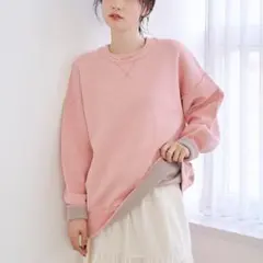 コーエン　スウェットライク2wayニット　ライトピンク　M