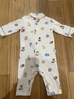 gelato pique ジェラートピケ　長袖ロンパース　動物柄　70 80