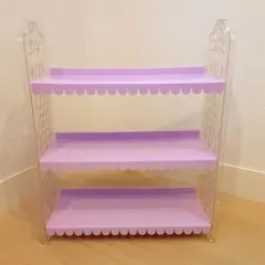 ꒰ たのメル便 ꒱ ピンクシェルフ ハートくり抜き ファンシーゆめかわ