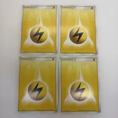 ポケモンカード 基本雷エネルギー (2003年版) 4枚セット / レトロのサムネイル